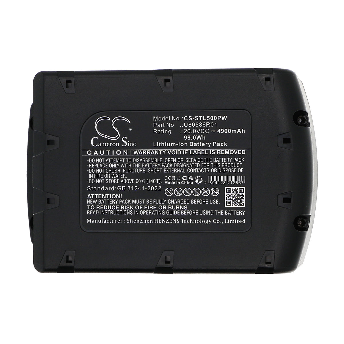 Replacement Battery for Samuel STL-500 – Power Tool – 4900mAh / 20V