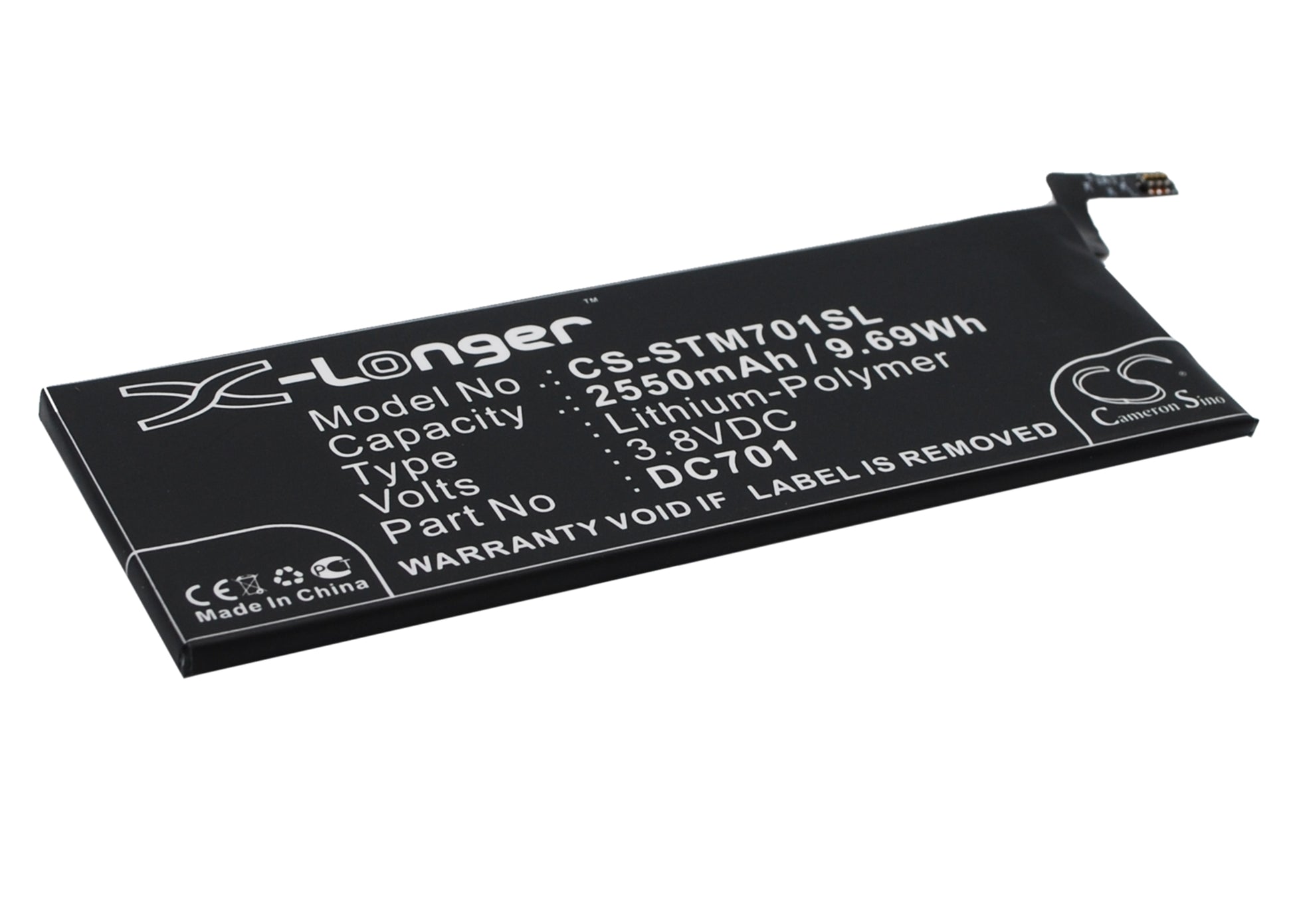 Replacement Battery for Smartisan T1 – Mobile, SmartPhone – 2550mAh / 3.8V - image 2