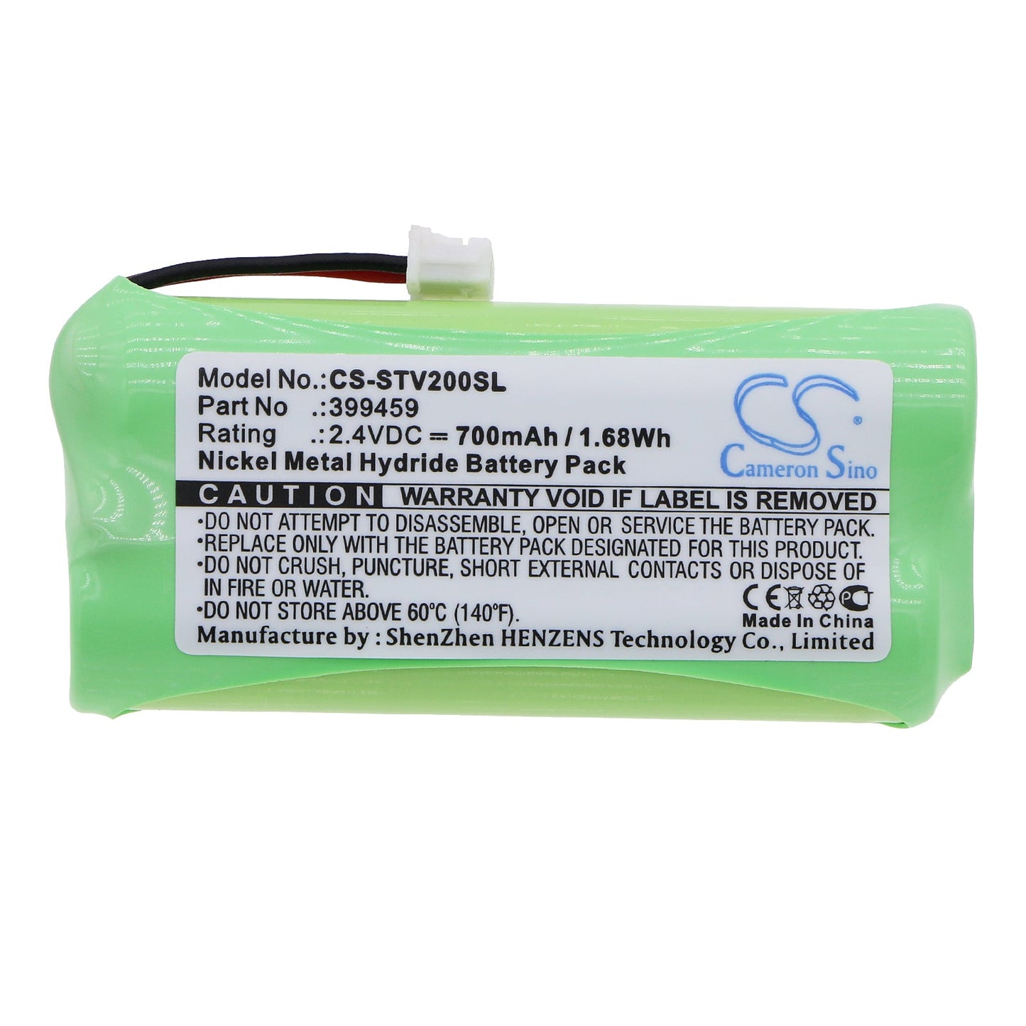 Replacement Battery for Stageclix  Jack V2 Transmitter – Wireless Headset – 700mAh / 1.68Wh / 2.4V