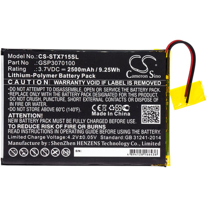 Replacement Battery for SmarTab ST7150 – Tablet – 2500mAh / 3.7V - image 3
