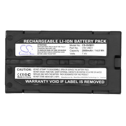 Replacement Battery for Proscan  CC566 – Camera – 2000mAh / 14.80Wh / 7.4V