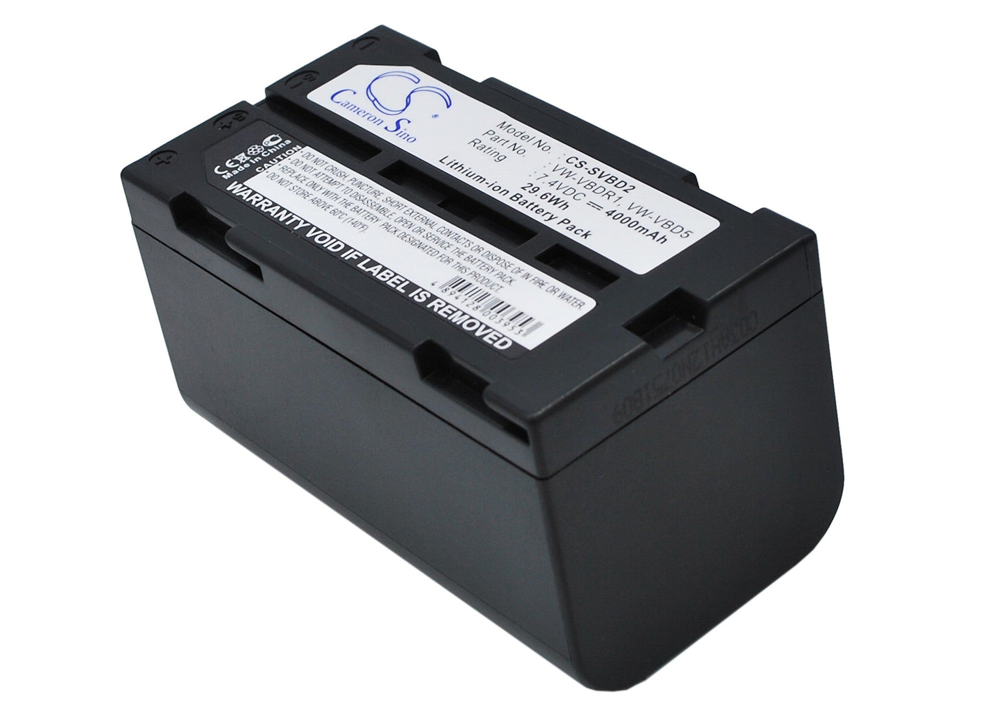 Replacement Battery for Panasonic  AG-BP15P – Camera – 4000mAh / 29.60Wh / 7.4V