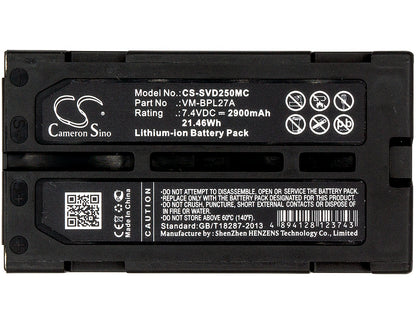 Replacement Battery for Hitachi | RCA | JVC | Proscan | Fuji | Panasonic VLH100L – Camera – 2900mAh / 7.4V