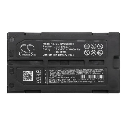 Replacement Battery for Panasonic  AGBP15 – Camera – 3400mAh / 25.16Wh / 7.4V