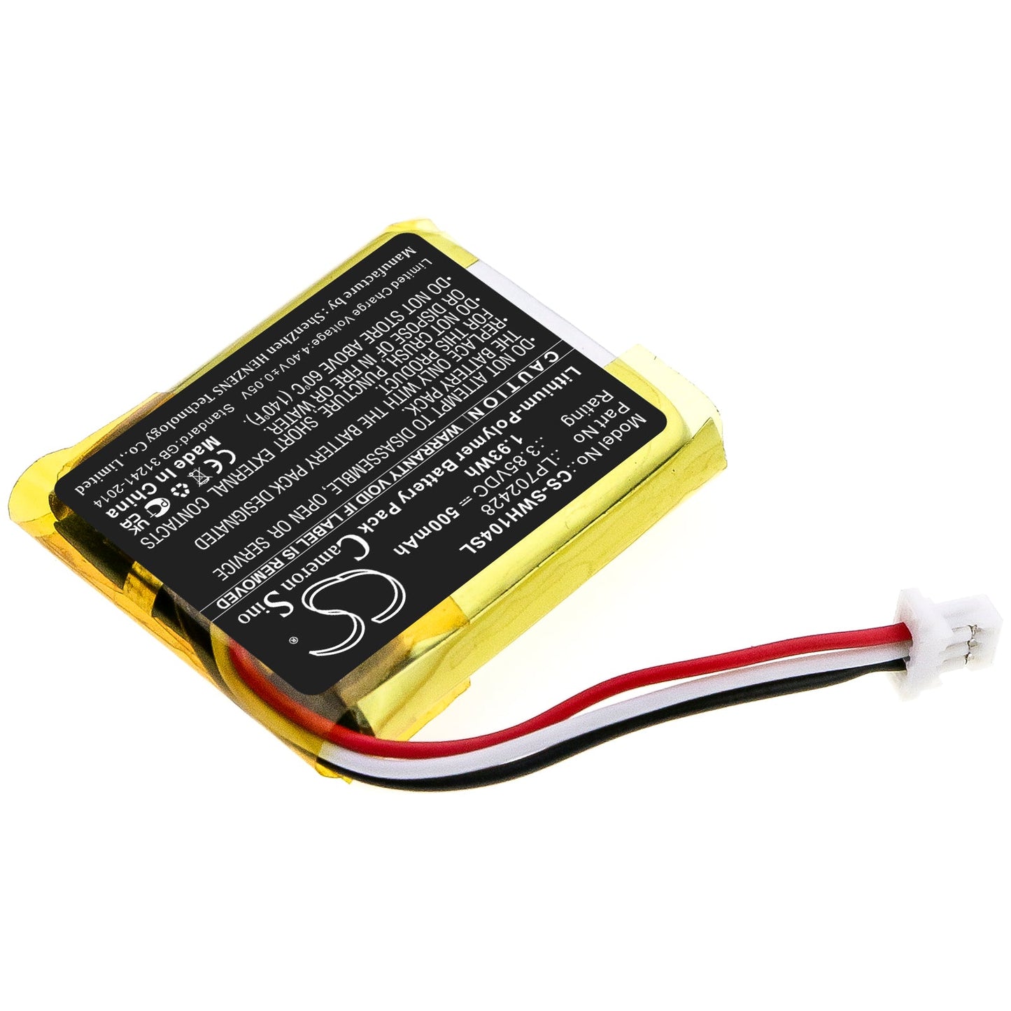 Replacement Battery for Sony  WF-1000XM4 Charging Case – Wireless Headset – 500mAh / 1.93Wh / 3.85V