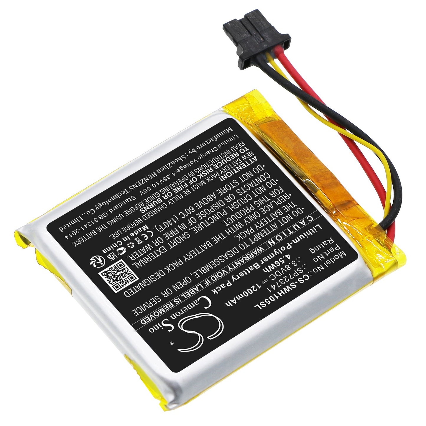 Replacement Battery for Sony  WF-1000XM5 – Wireless Headset – 1200mAh / 4.56Wh / 3.8V