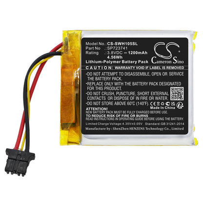 Replacement Battery for Sony  WF-1000XM5 – Wireless Headset – 1200mAh / 4.56Wh / 3.8V