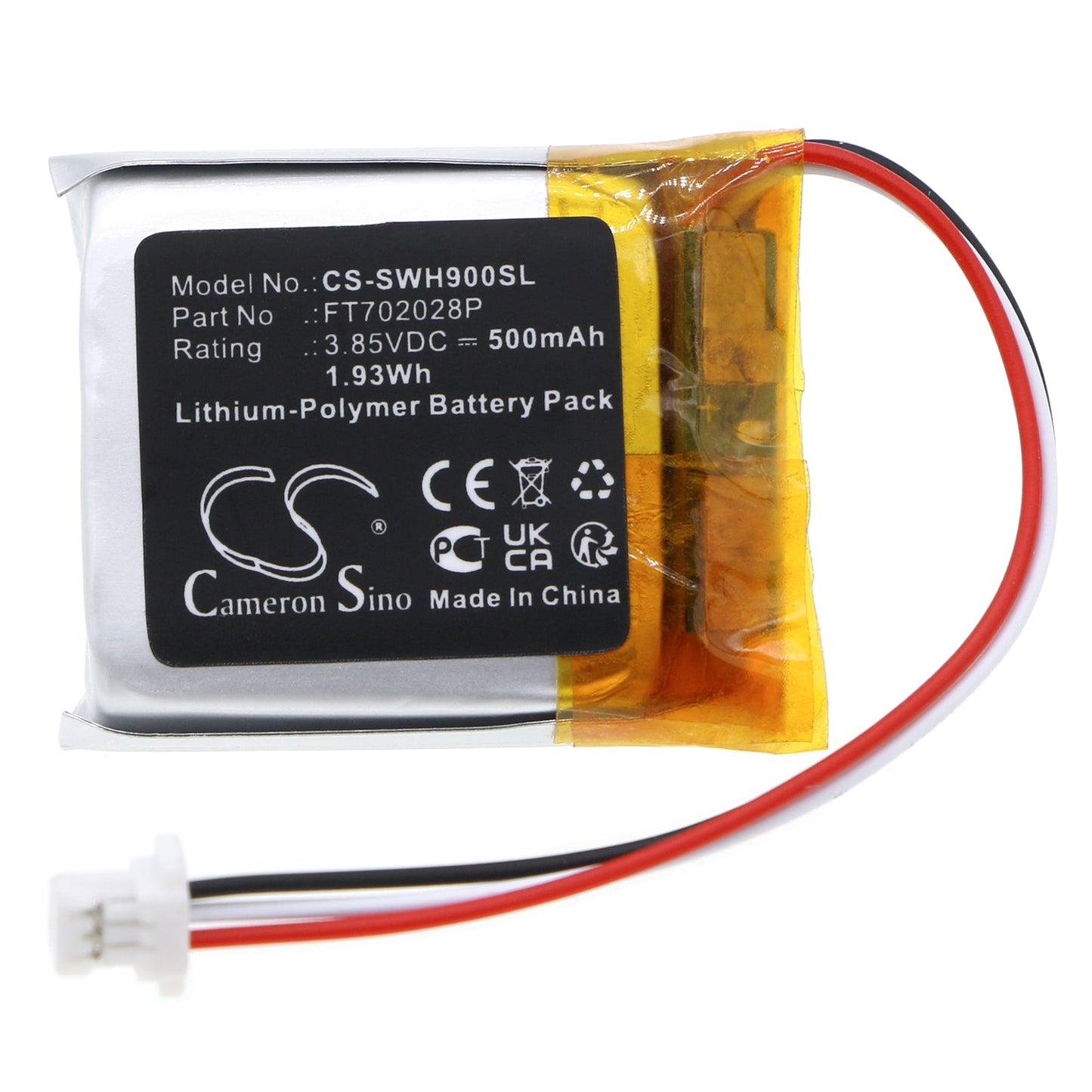 Replacement Battery for Sony  Inzone H9 – Wireless Headset – 500mAh / 1.93Wh / 3.85V