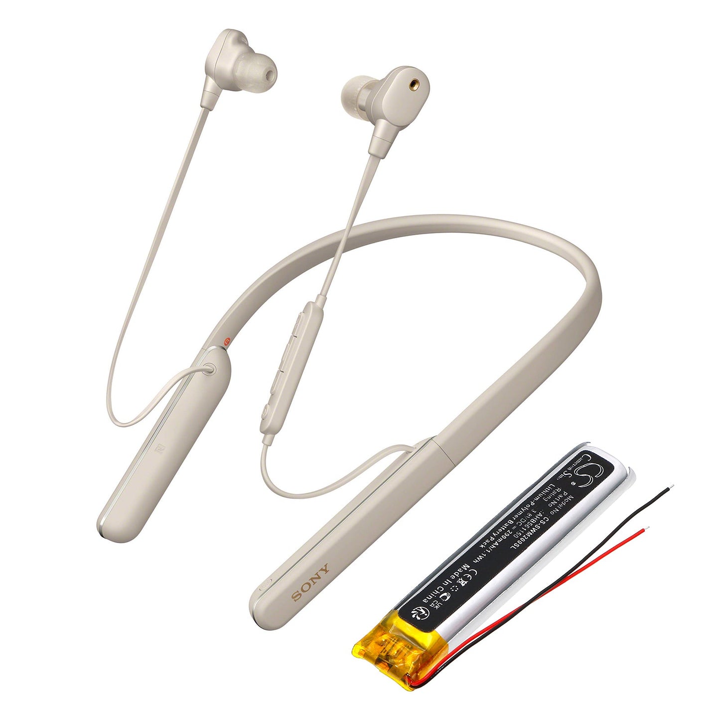 Replacement Battery for Sony  WI-1000XM2 – Wireless Headset – 290mAh / 1.1Wh / 3.8V