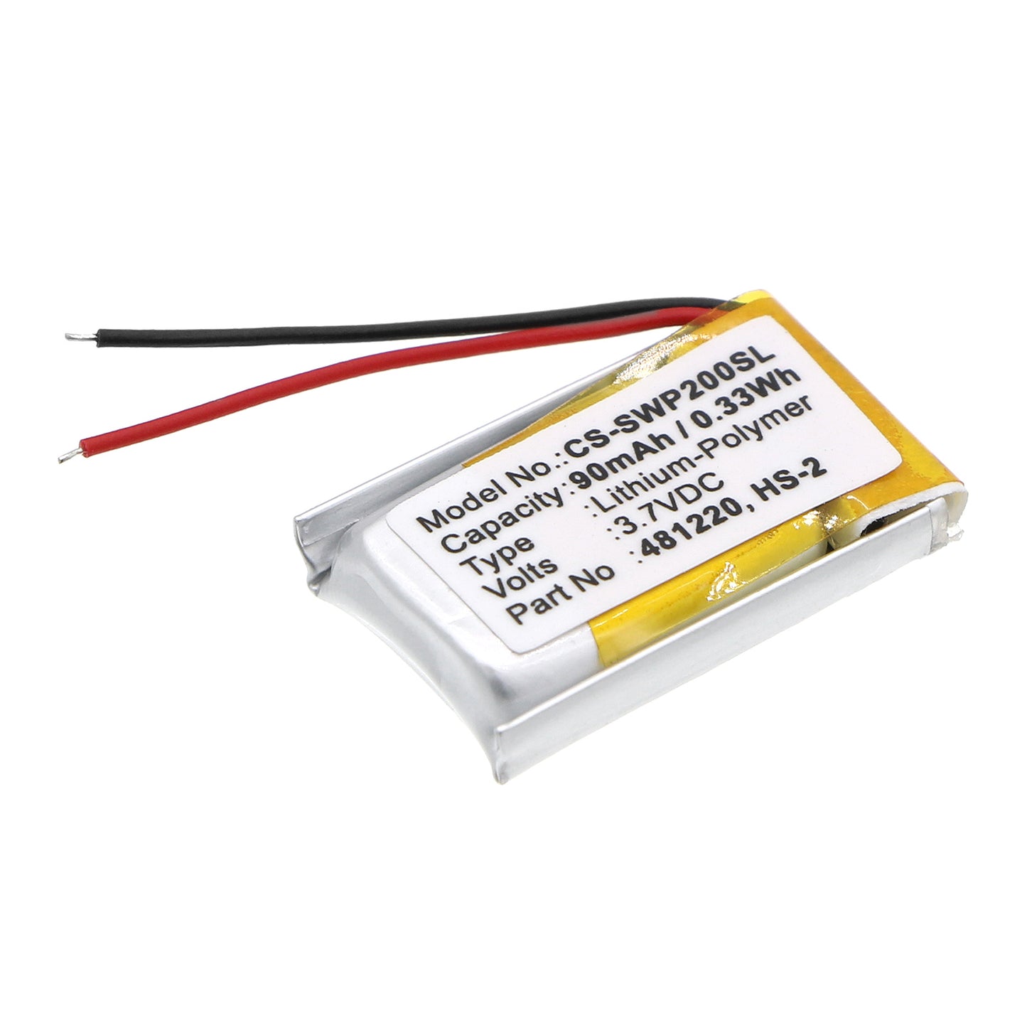 Replacement Battery for Samsung WEP-200 – Wireless Headset – 90mAh / 3.7V - image 1
