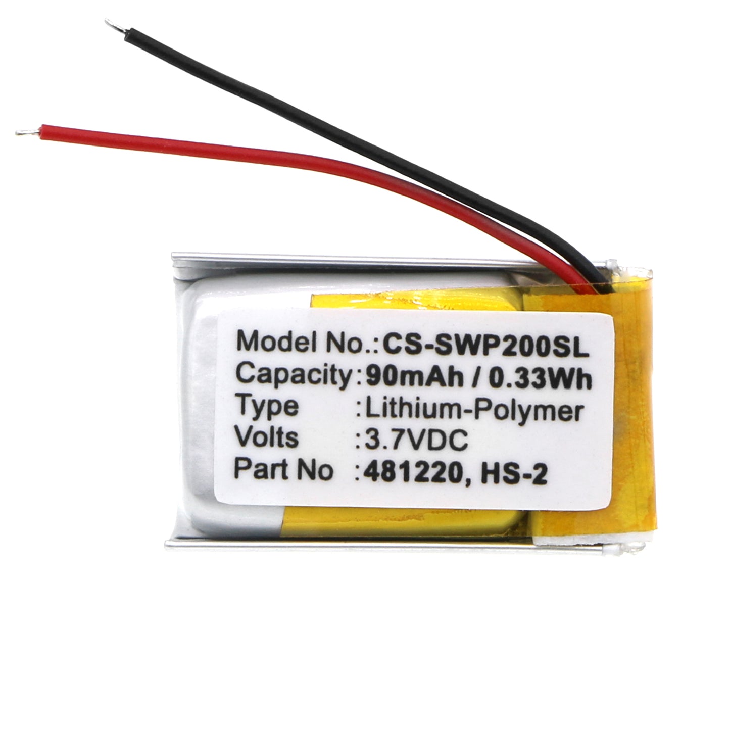 Replacement Battery for Samsung WEP-200 – Wireless Headset – 90mAh / 3.7V - image 3