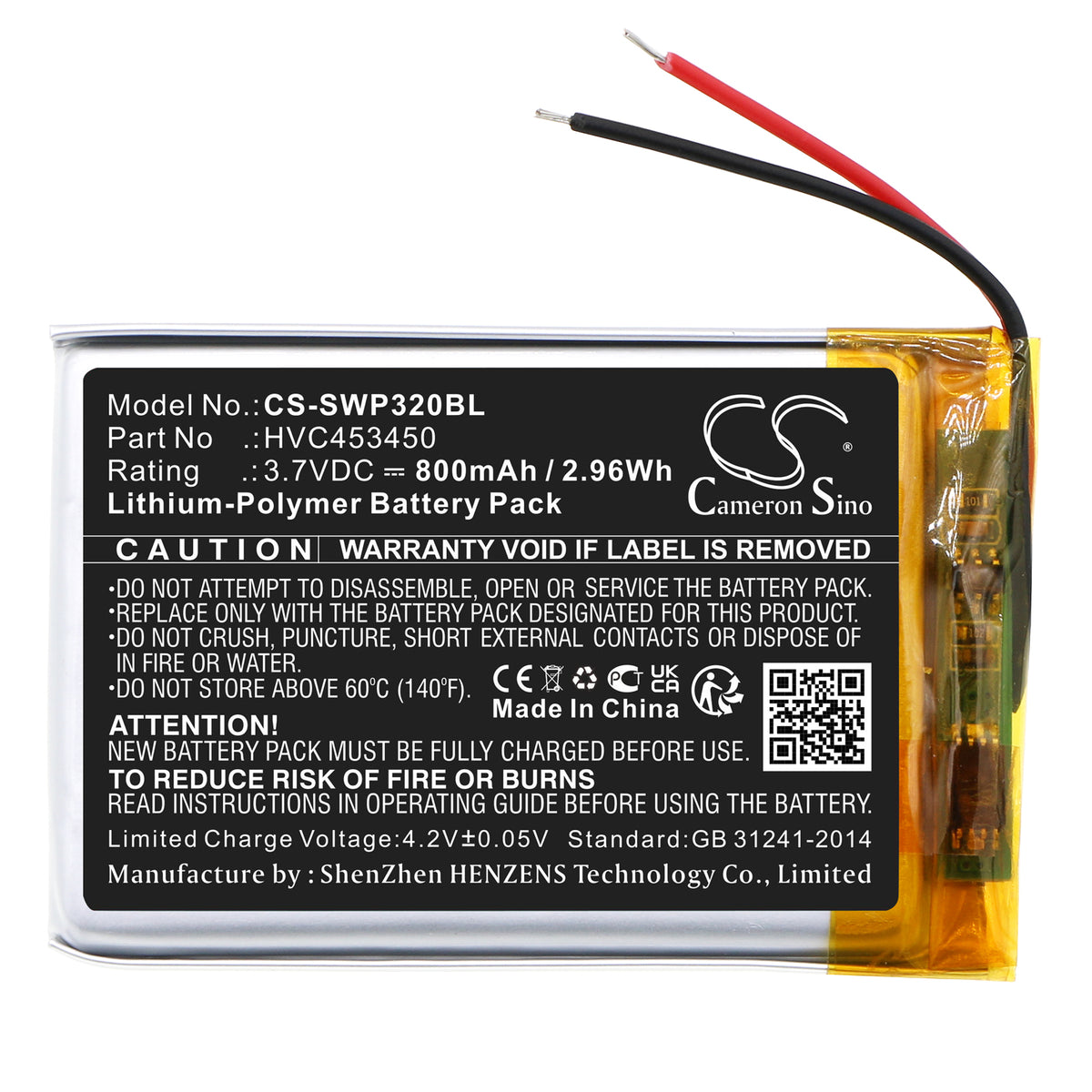 Replacement Battery for Stripe WisePad 3 – Payment Terminal – 800mAh / 3.7V