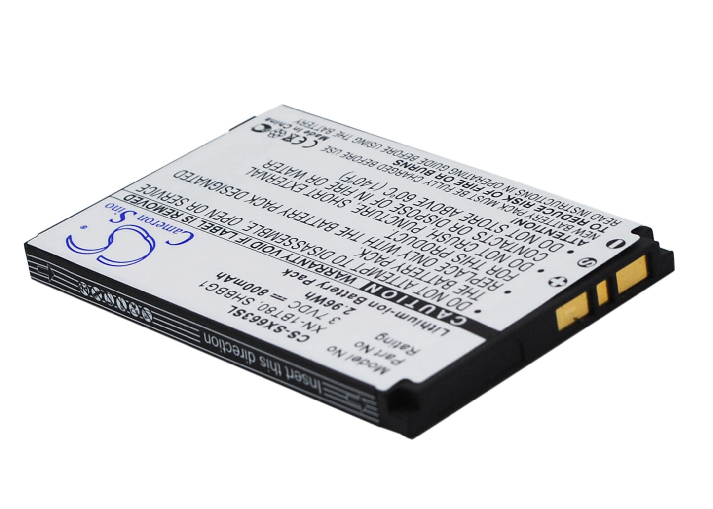Replacement Battery for Sharp | SoftBank SX663 – Mobile, SmartPhone – 800mAh / 3.7V - image 3