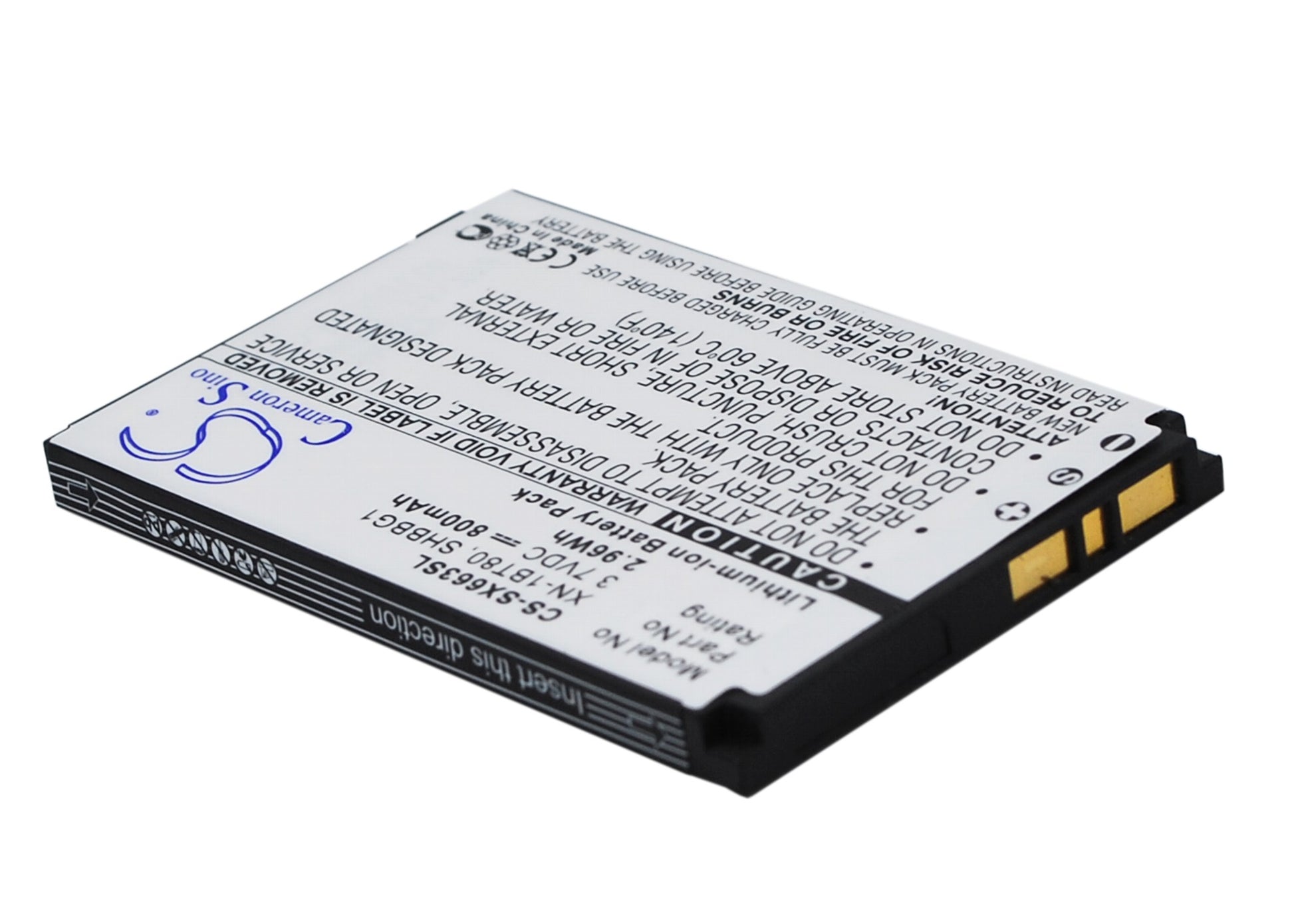 Replacement Battery for Sharp | SoftBank SX663 – Mobile, SmartPhone – 800mAh / 3.7V - image 3