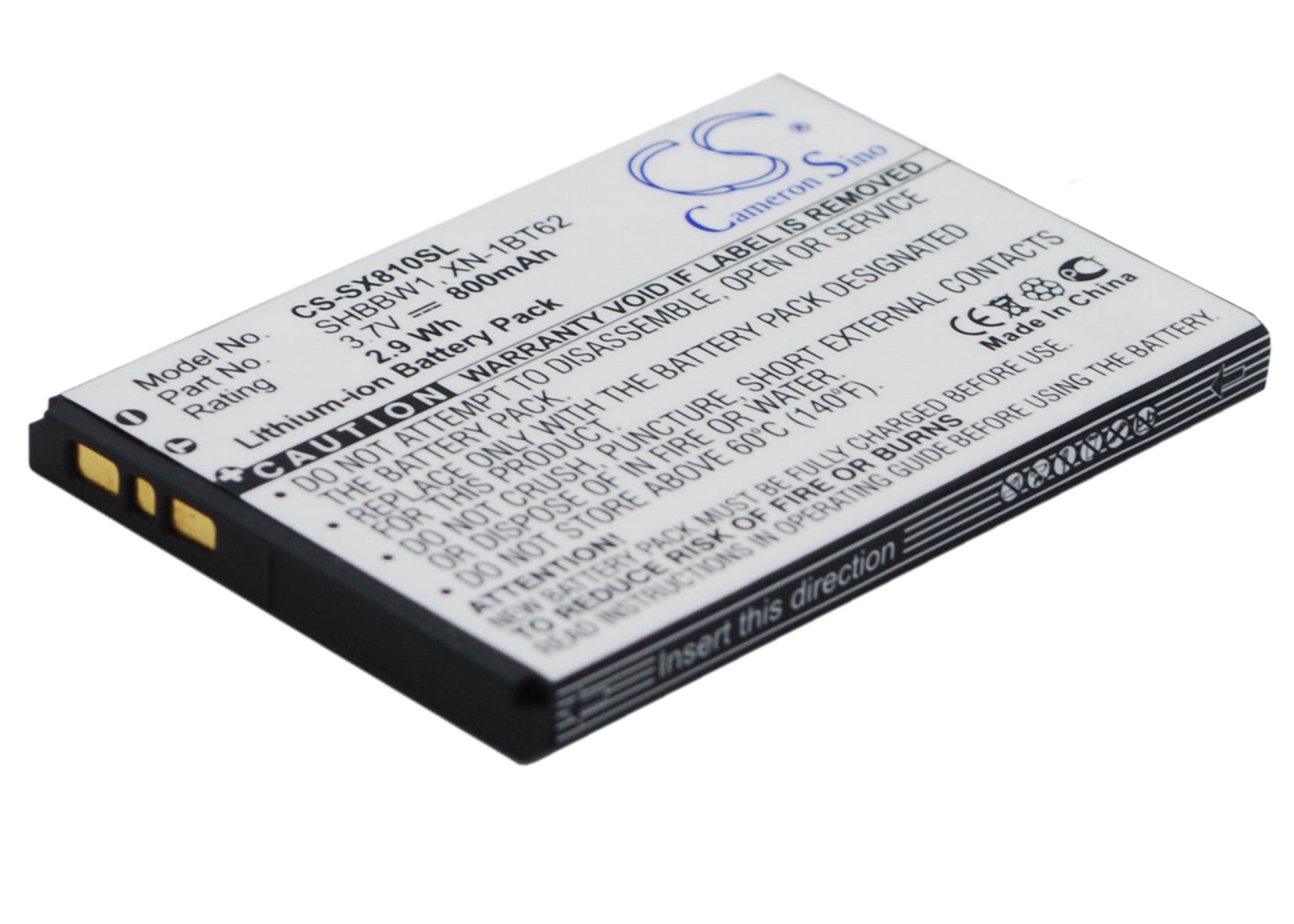 Replacement Battery for Sharp | SoftBank 8010C – Mobile, SmartPhone – 650mAh / 3.7V - image 2