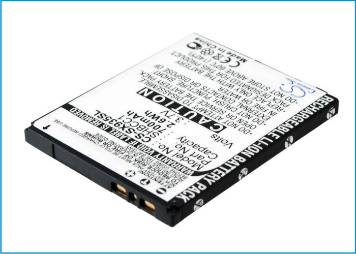 Replacement Battery for Sharp  831SH – Mobile, SmartPhone – 700mAh / 3.7V