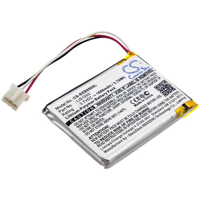 Replacement Battery for Sony SRS-X1 – Speaker – 1000mAh / 3.7V - image 1