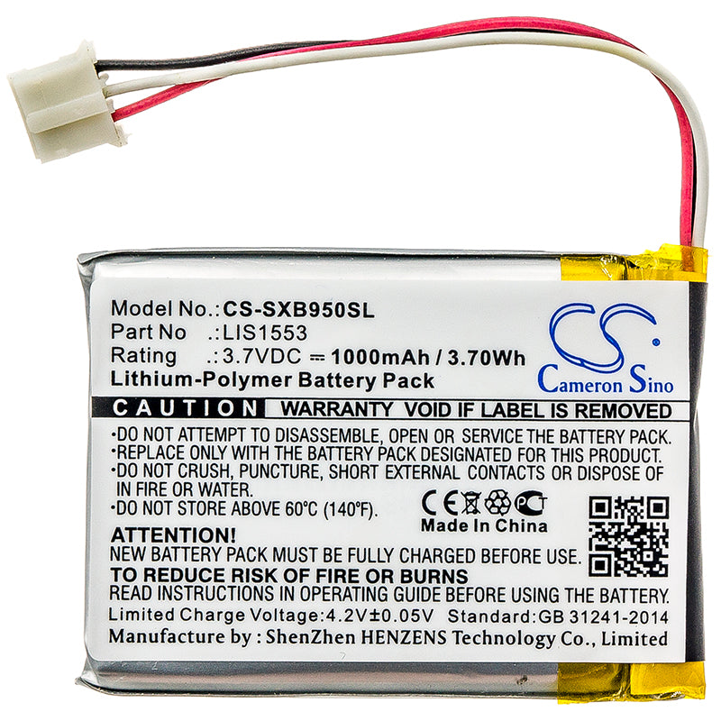 Replacement Battery for Sony SRS-X1 – Speaker – 1000mAh / 3.7V - image 3