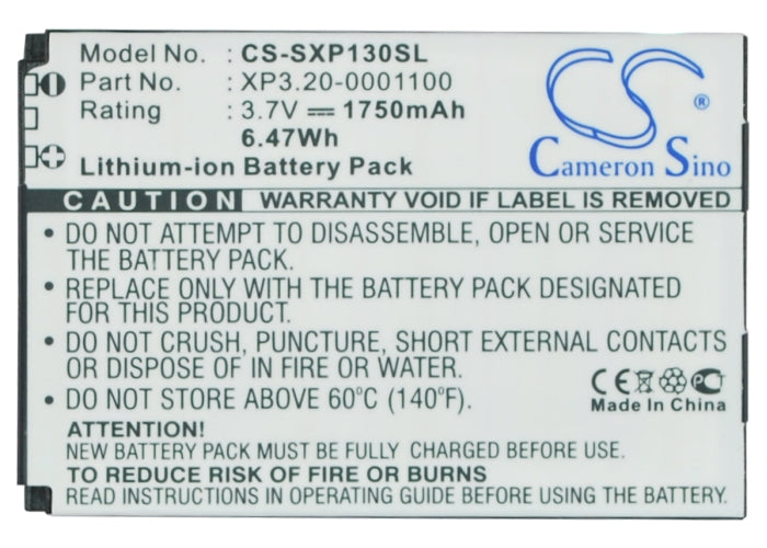 Replacement Battery for Socketmobile  Seals VR7 – Mobile, SmartPhone – 1750mAh / 6.48Wh / 3.7V