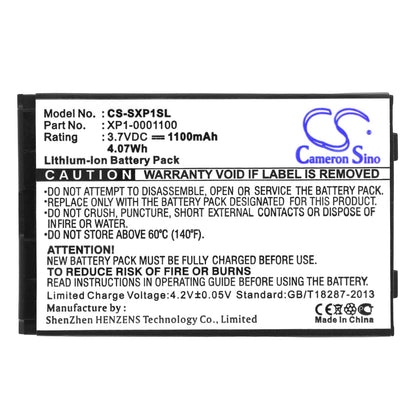 Replacement Battery for Socketmobile  Sonim XP1 – Mobile, SmartPhone – 1100mAh / 4.07Wh / 3.7V