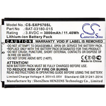 Replacement Battery for Sonim  XP5 – Mobile, SmartPhone – 3000mAh / 11.40Wh / 3.8V