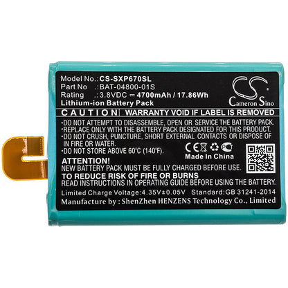 Replacement Battery for Socketmobile  Sonim XP6 – Mobile, SmartPhone – 4700mAh / 17.86Wh / 3.8V