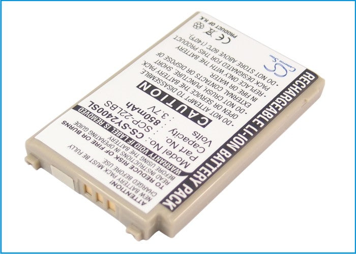 Replacement Battery for Sanyo SCP-3100 – Mobile, SmartPhone – 850mAh / 3.7V - image 1