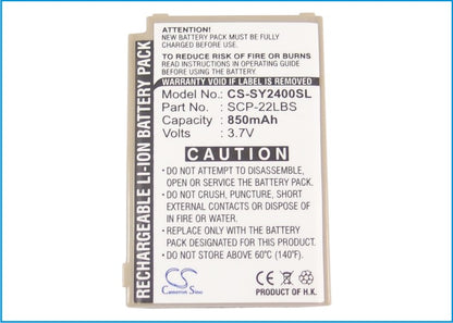 Replacement Battery for Sanyo SCP-3100 – Mobile, SmartPhone – 850mAh / 3.7V - image 5