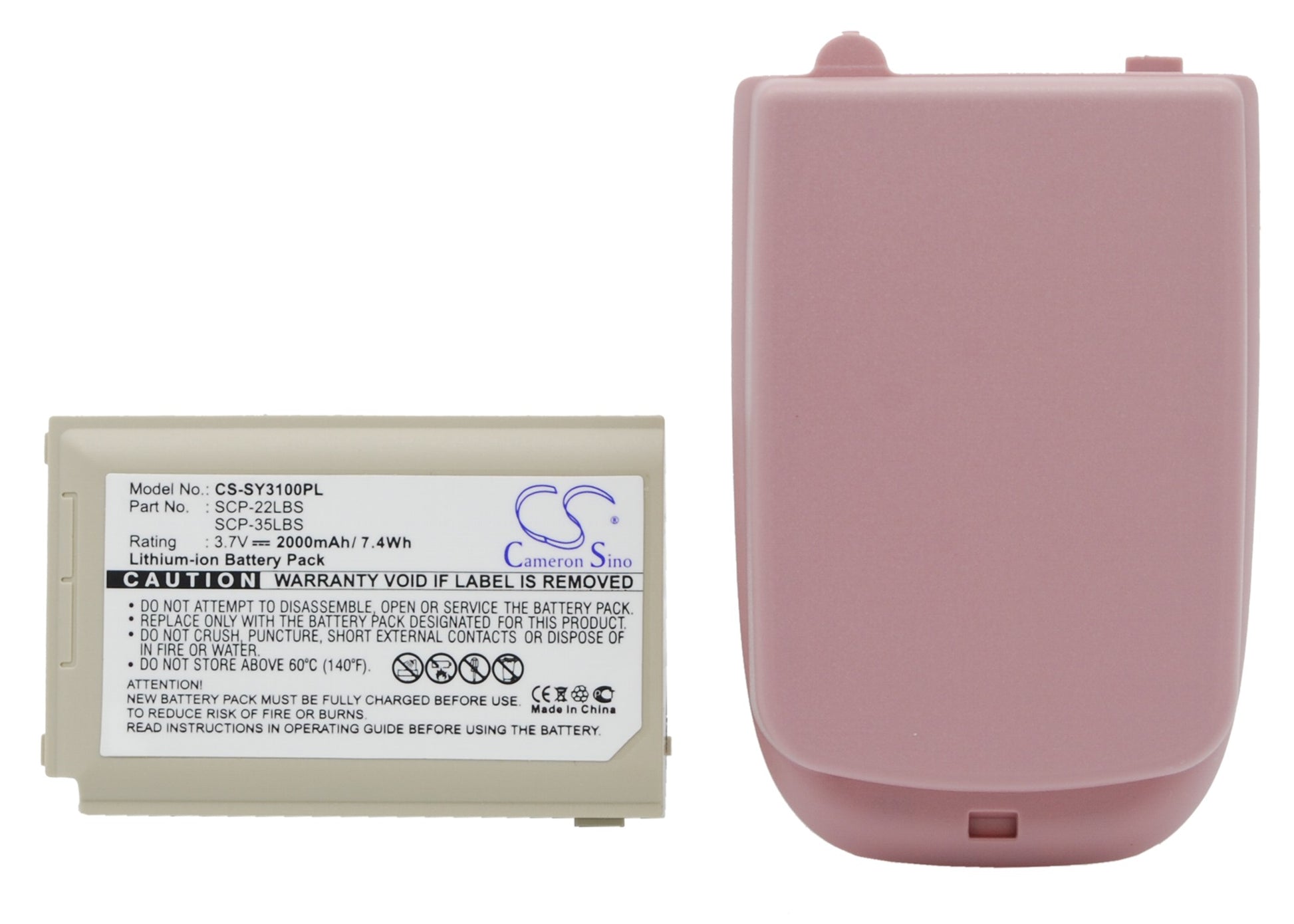 Replacement Battery for Sanyo SCP-3100 – Mobile, SmartPhone – 2000mAh / 3.7V - image 1