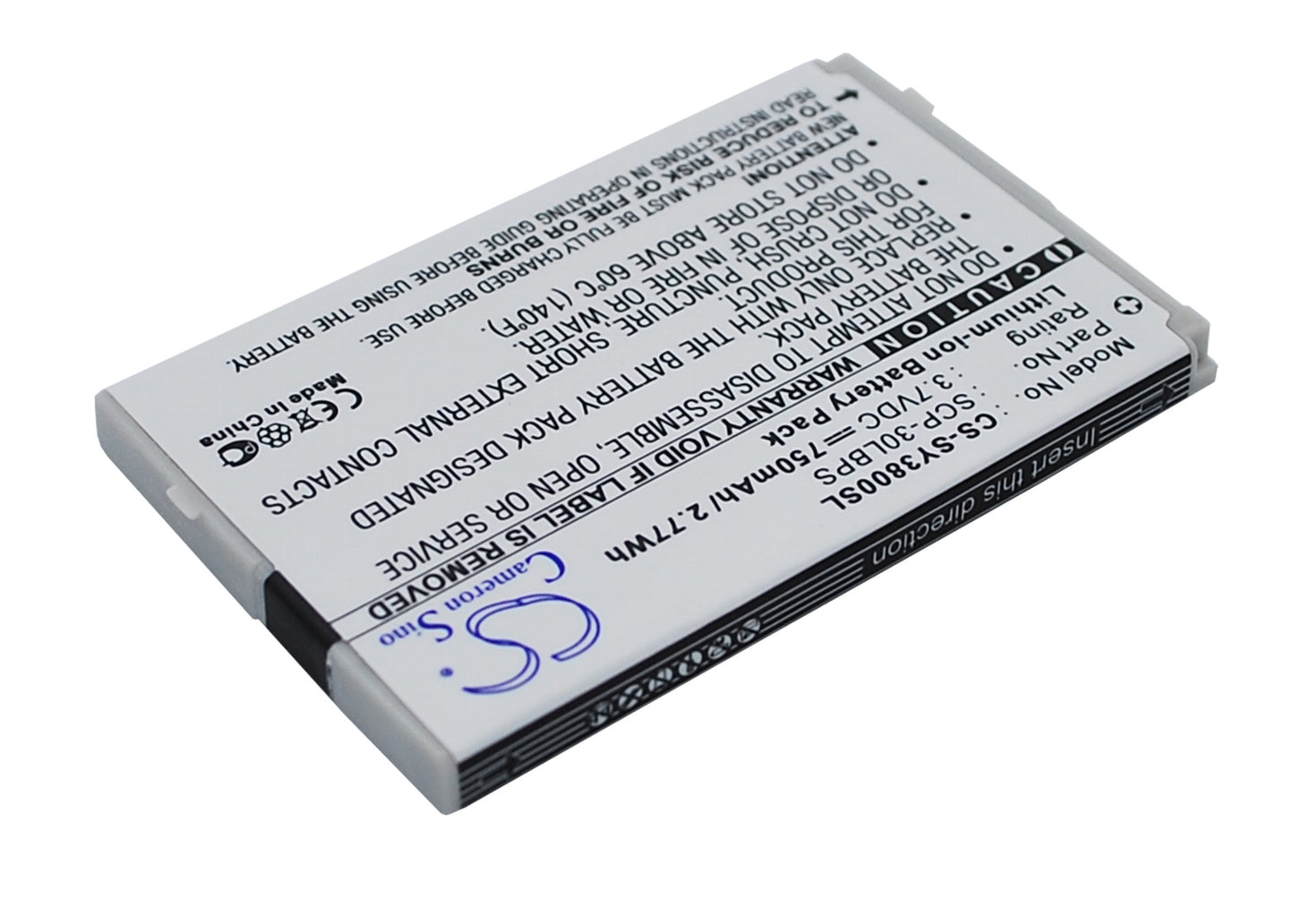 Replacement Battery for Sanyo SCP-3800 – Mobile, SmartPhone – 750mAh / 3.7V - image 3
