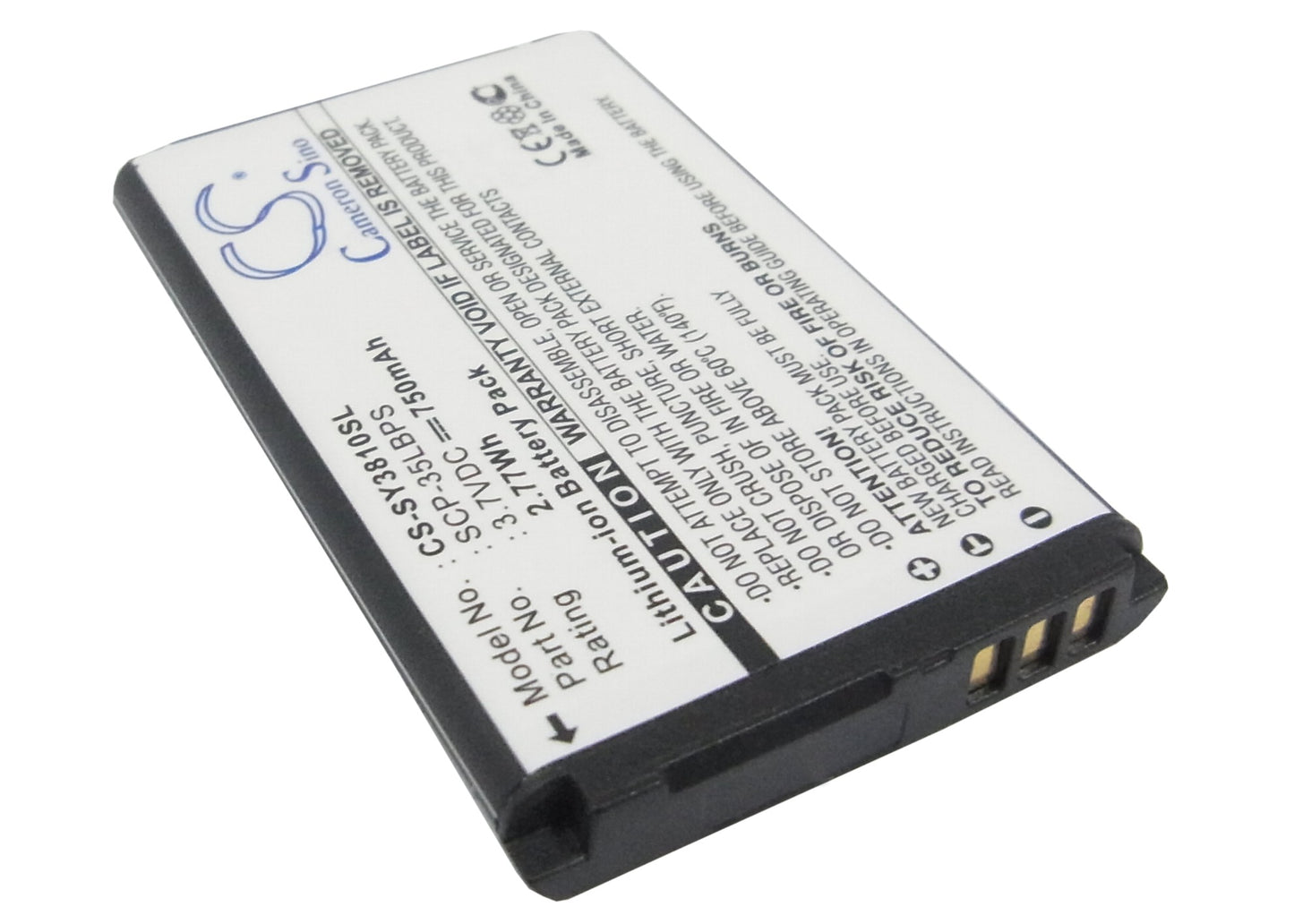 Replacement Battery for Sanyo SCP-3810 – Mobile, SmartPhone – 750mAh / 3.7V - image 2