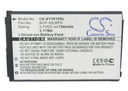 Replacement Battery for Sanyo SCP-3810 – Mobile, SmartPhone – 750mAh / 3.7V - image 5