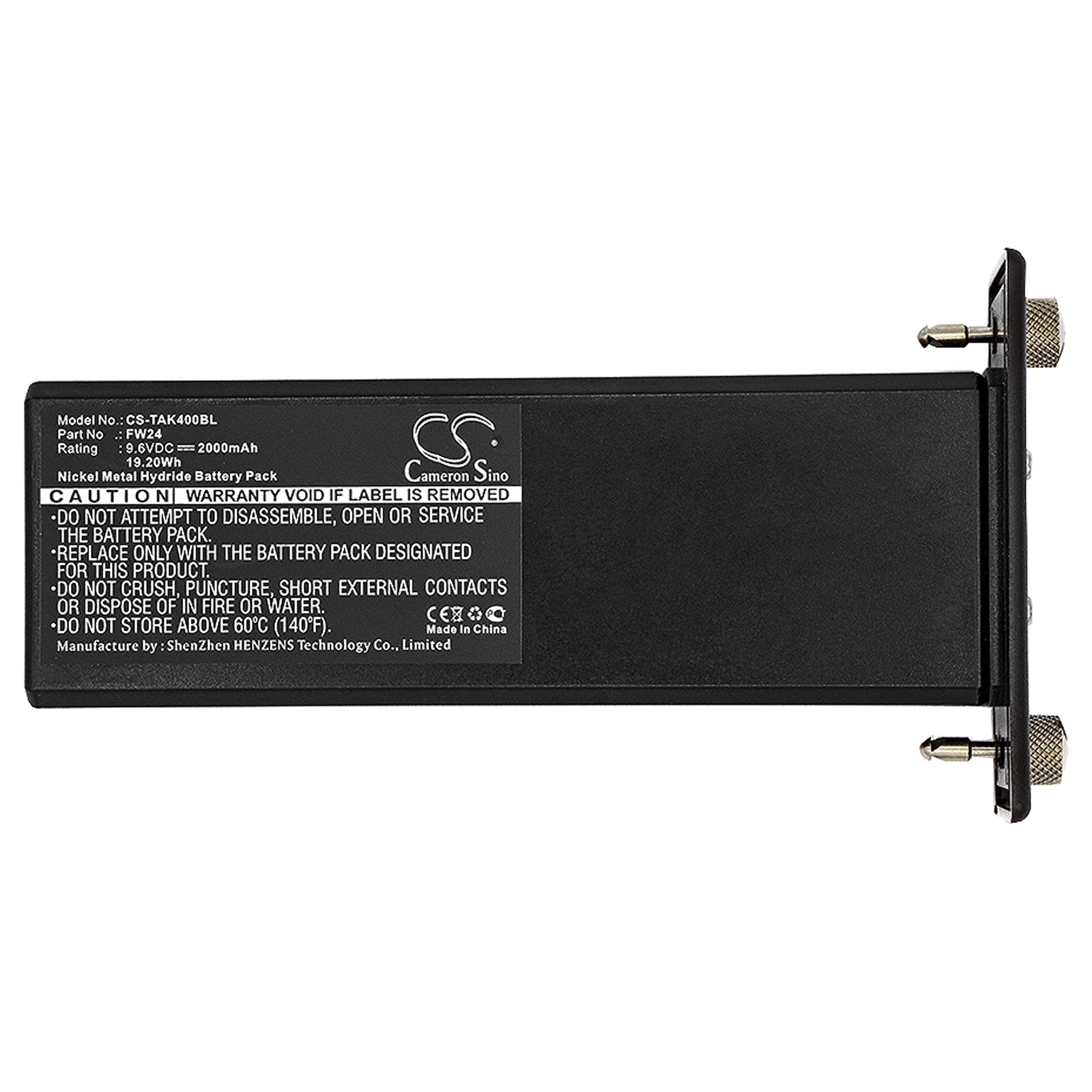 Replacement Battery for Teletec AK1 – Crane Remote Control – 2000mAh / 9.6V - image 3