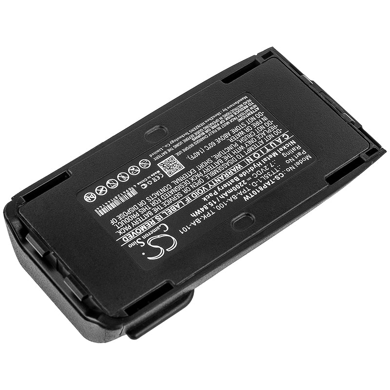 Replacement Battery for Tait  TP8100 – Two-Way Radio – 2200mAh / 15.84Wh / 7.2V