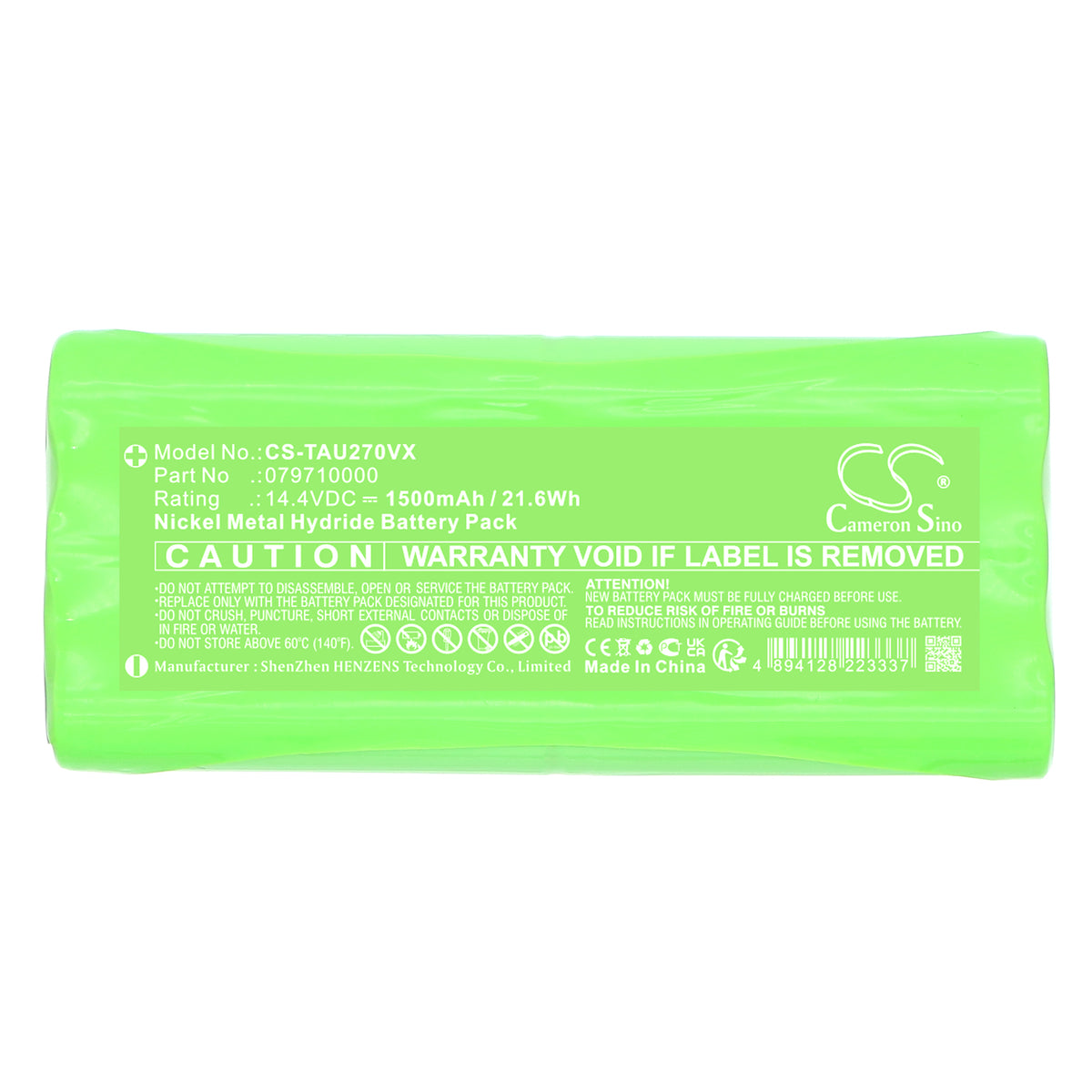 Replacement Battery for Taurus Saugroboter Striker Slim VER. II – Vacuum – 1500mAh / 14.4V