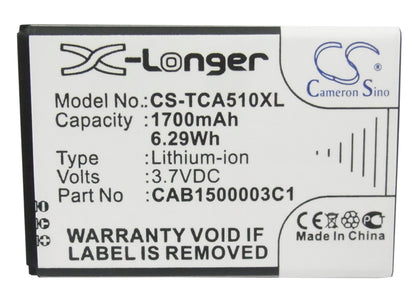 Replacement Battery for TCL A510 – Mobile, SmartPhone – 1700mAh / 3.7V - image 5