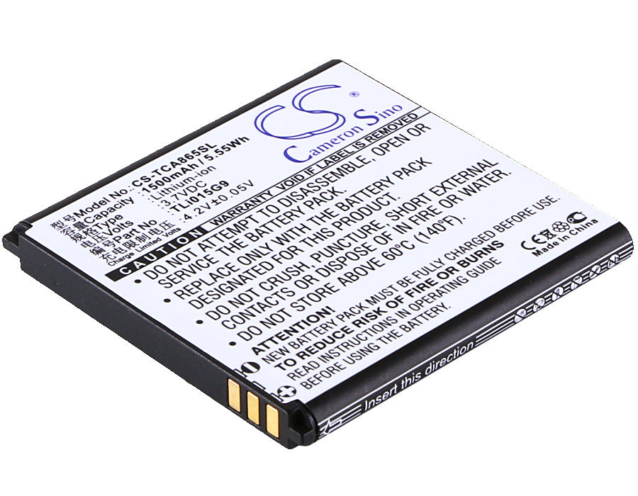Replacement Battery for TCL J320C – Mobile, SmartPhone – 1500mAh / 3.7V - image 1