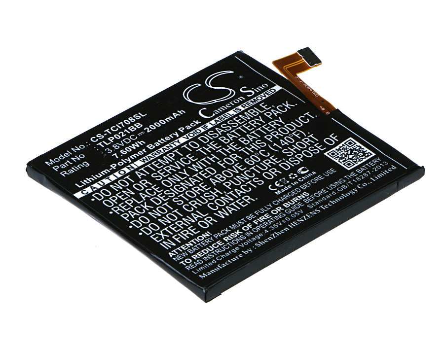 Replacement Battery for TCL i709M – Mobile, SmartPhone – 2000mAh / 3.8V - image 1