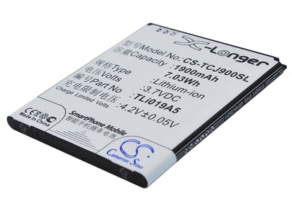 Replacement Battery for TCL | Alcatel J900C – Mobile, SmartPhone – 1900mAh / 3.7V - image 1