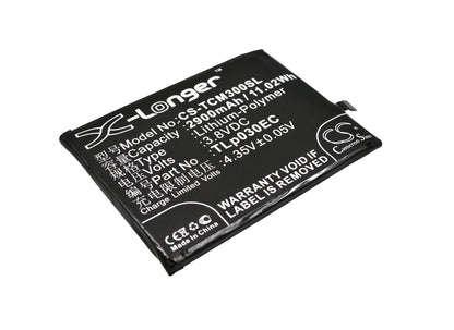 Replacement Battery for TCL 3S – Mobile, SmartPhone – 2900mAh / 3.8V - image 1