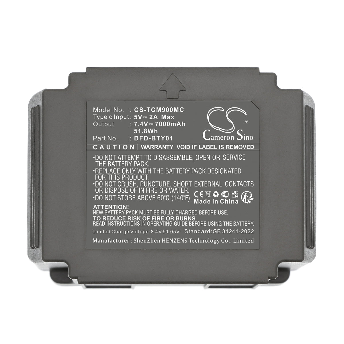 Replacement Battery for Tactacam Defend – Sports & Outdoors – 7000mAh / 7.4V