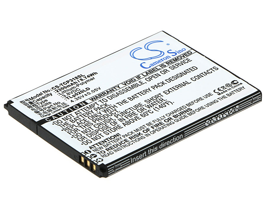 Replacement Battery for TCL P308L – Mobile, SmartPhone – 2300mAh / 3.8V - image 1
