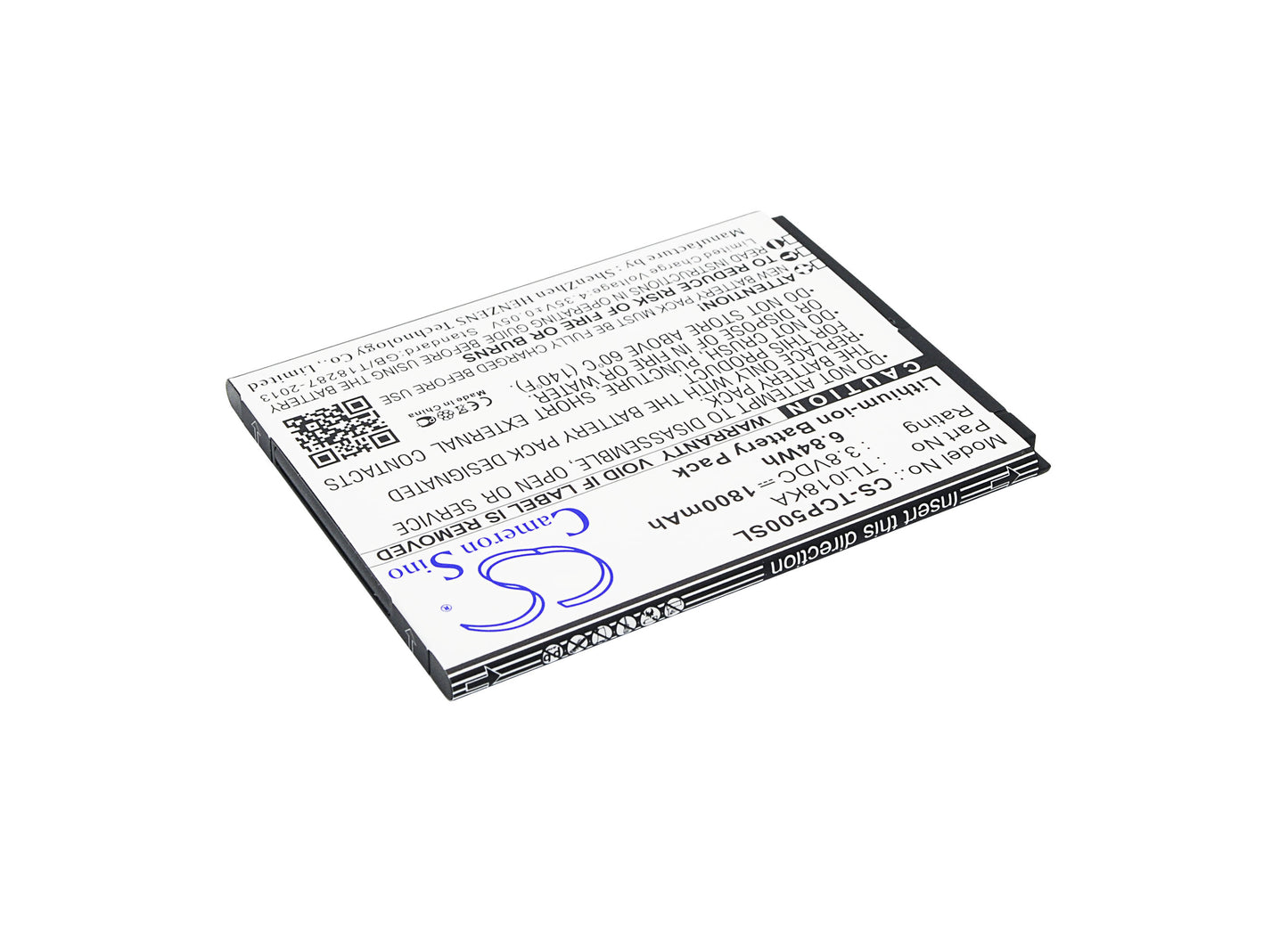 Replacement Battery for TCL P500M – Mobile, SmartPhone – 1800mAh / 3.8V - image 2