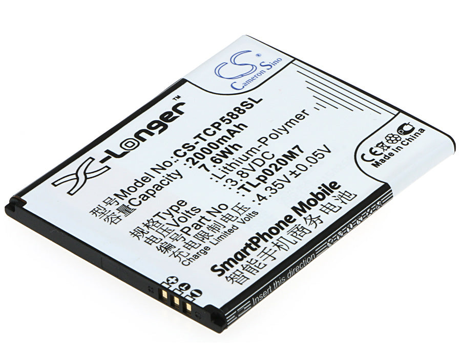 Replacement Battery for TCL P588 – Mobile, SmartPhone – 2000mAh / 3.8V - image 1