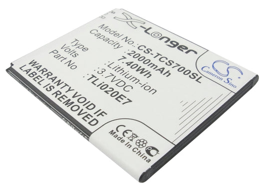 Replacement Battery for TCL S700T – Mobile, SmartPhone – 2000mAh / 3.7V - image 1
