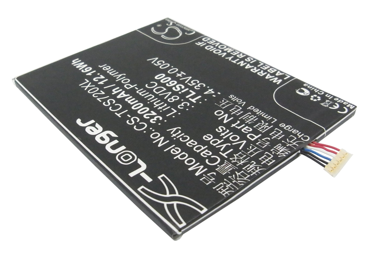 Replacement Battery for TCL | Alcatel S720T – Mobile, SmartPhone – 3200mAh / 3.8V - image 2