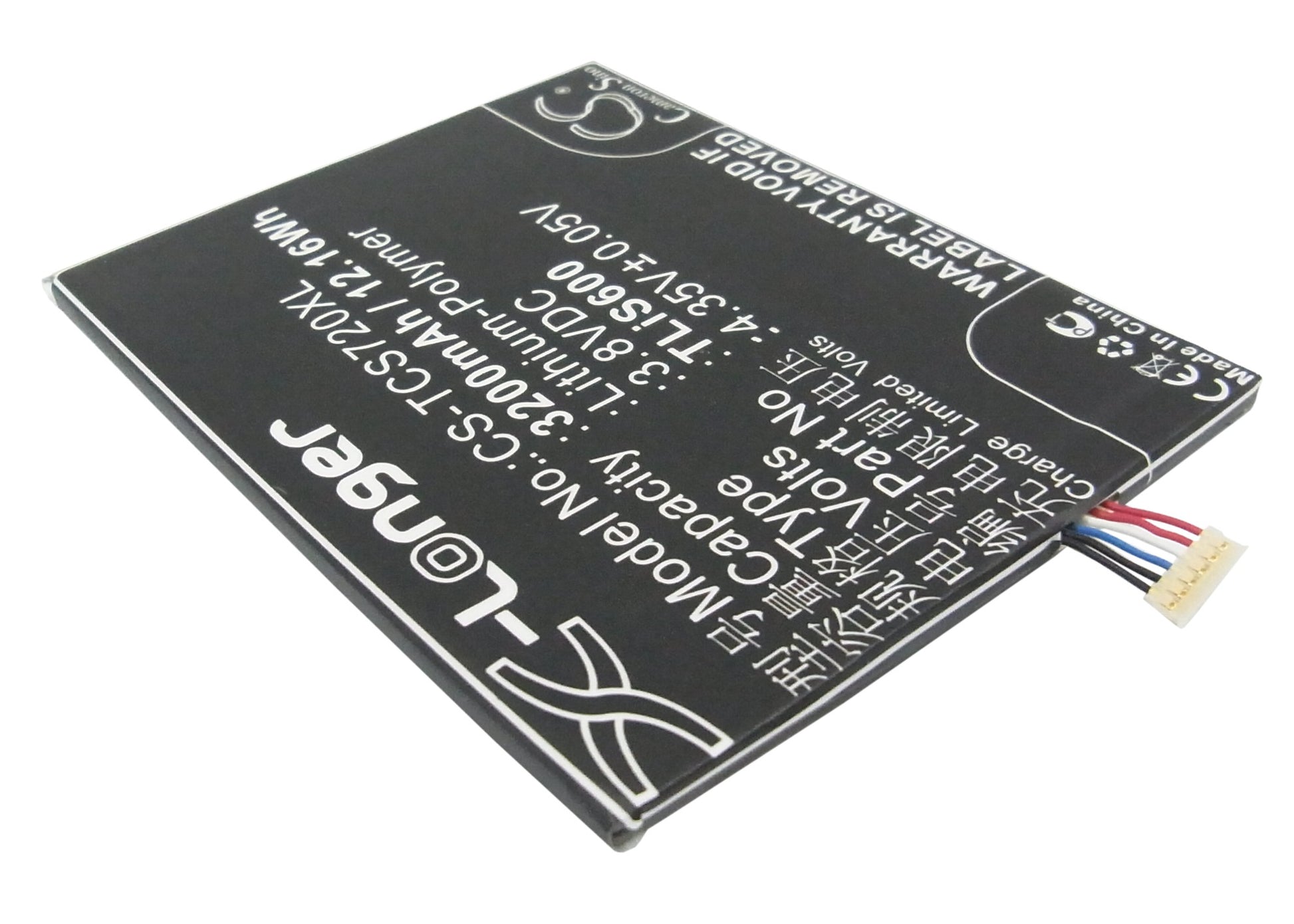 Replacement Battery for TCL | Alcatel S720T – Mobile, SmartPhone – 3200mAh / 3.8V - image 2