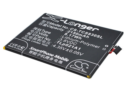 Replacement Battery for TCL S838M – Mobile, SmartPhone – 2150mAh / 3.8V - image 1