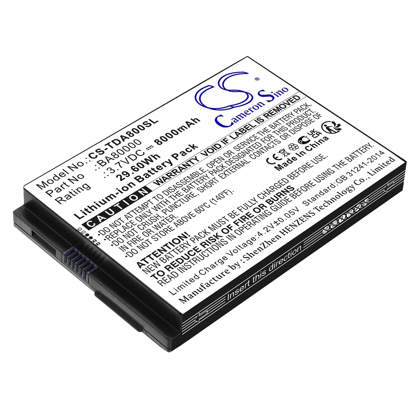 Replacement Battery for Touch Dynamic | Flytech Quest 7 – Tablet – 8000mAh / 3.7V - image 1