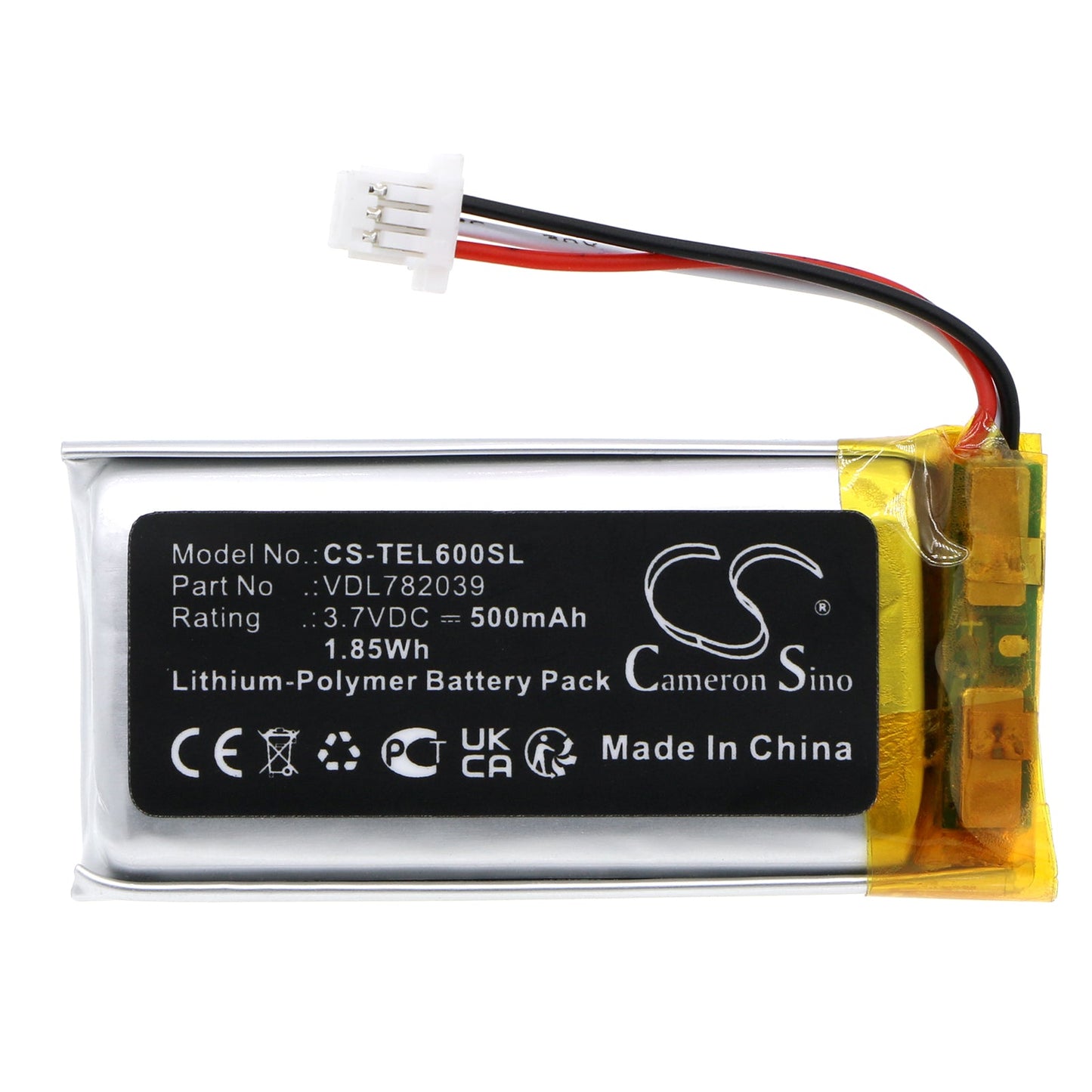 Replacement Battery for Turtle Beach  Stealth 600 2Gen – Wireless Headset – 500mAh / 1.85Wh / 3.7V